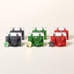 Set of 6 Mini Favor Gift Bags Black/Green/Red Kate Spade x Target